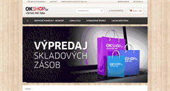 Desktop Screenshot of okshop.sk