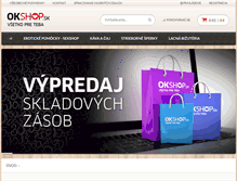 Tablet Screenshot of okshop.sk